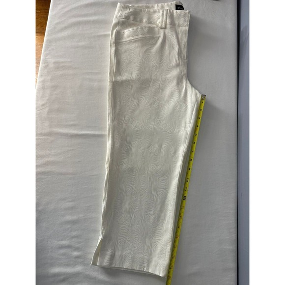 Sharagano Womens Coral Mid Rise Capri Crop Pants Size 12 - Picture 12 of 14